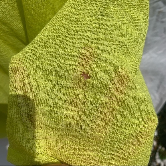 Catherines y2k 90s Neon Lime Green Sheer Cardigan Beach Vacation Pool Size 2X - Picture 6 of 6